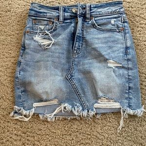 AE High Rise Jean Skirt